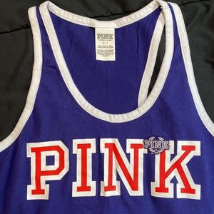 Red white and blue PINK tank top Small